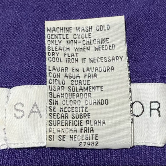 Sag Harbor Woman Purple Sleeveless Knit Top - Picture 5 of 11